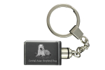 Central Asia Shepherd Dog, Central Asian Shepherd Dog - Crystal key ring with dog photo, illuminated key ring, unique gift by Art-Dog brand