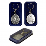 Fr&eacute;d&eacute;ric Bastiat - Silver-plated key ring, purse decoration, backpack pendant by Art-Dog brand