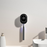 Toothbrush Sanitizeri Case USB Charging LED Screen Drying Cleaner white valge