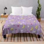 Usagi Tekk - Sailor Moon - Poolkuu ja J&auml;nese Muster Visketekk Suvetekk Kawaii Tekk 75x100CM 30x40nch
