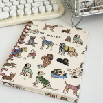 Kontorim&auml;rkmik Multikas Premium A5 Planner S&uuml;learvutid paksude lehtedega Armas multikas kutsikakujundus sujuvaks kirjutamiseks A5 14x20cm