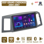Android Carplay Auto Raadio JEEP GRAND CHEROKEE 2004-2007 jaoks Multimeediam&auml;ngija Peaseade Stereo GPS Navigatsioon BT WIFI 2+32GB 1+16GB
