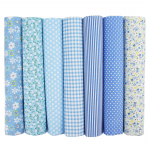 7-v&auml;rviline lapitehnikas riidekomplekt: Tavaline, lilleline, ruuduline, t&auml;piline, isetehtud puuvillane kangas, v&auml;rskete taimede prindid