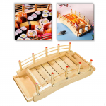 Sushi sildist puidust serveerimisalus toidu ja eelroogade jaoks M