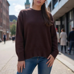 Korea s&uuml;gisene talvekampsun Naiste O-kaelusega kootud džemprid pikkade varrukatega avarad topid Naiste pullover, soojad naiste kampsunid S