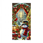 J&otilde;uluuksekardin, j&otilde;ulufoto taustariie, uusaasta atmosf&auml;&auml;ri kaunistusriie, 90 * 180 cm One Size