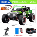 Uus 1:16 JJRC RC maastikus&otilde;iduk 4WD 50/70KM harjadeta elektriline kiire 2,4G RC auto Drift Monster Truck Kids LED-valgusm&auml;nguasi kingituseks v&otilde;idus&otilde;iduauto punane