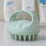 Peanahahari Massager Sculp Scrubber Hari Nisu&otilde;lest Biolagunev Silikoon&scaron;ampoon Hari Juuksepea Massager Juuste Kasvamiseks beež