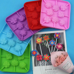 1 tk lille silikoonist pulgakommi vorm j&auml;&auml;tisevormi k&ouml;&ouml;git&ouml;&ouml;riist DIY toiduvorm color random