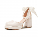 Robustid moe pumbad naiste kingad k&otilde;rged kontsad sandaalid luksusbr&auml;nd 2024 uus s&uuml;gis suvi PU nahk peokleidid disainer mujer 39 must