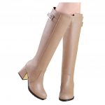 Mood Naiste Valge Nahast P&otilde;lvek&otilde;rgused Saapad Ruudukujulise K&otilde;rge Kontsaga Vabaaja Pika S&auml;&auml;rega Saapad Naine Seksikad &Uuml;le P&otilde;lve Reiek&otilde;rgused Saapad Naine Talv 39 aprikoosi