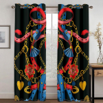 3D Euroopa stiilis luksuslikud paleekardinad, luksuslikud kuulsa kaubam&auml;rgi kohandatud kardinad elutuppa, s&ouml;&ouml;gituppa, magamistuppa 100W130H(CM)40x51in&Hook