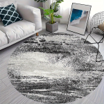 1 tk Luksuslik libisemiskindel must vaevumustriga &uuml;mmarguse ala vaip siseruumides libisemiskindel pestav kiudvaip Pehme mugav matt magamistoa elutuppa 60X60cm