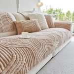 1 tk Lainelise triibuga diivanikate &Uuml;hev&auml;rviline Paks Pl&uuml;&uuml;sist Diivanir&auml;tik Katted Libisemiskindlad Diivanikatted Diivanimatt Elutuppa 1pc 45x45 pillowcase