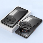 ZTE Nubia Z60S Pro jaoks Alumiiniumsulamist Metallraam Bumper + Karastatud Klaasist Kate Nubia Z60S Z60 Ultra jaoks P&otilde;rutuskindel K&otilde;va Kest ZTE nubia Z60S Pro must