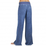 Naiste vabaaja k&otilde;rge v&ouml;&ouml;koha elastsus Denim laia s&auml;&auml;rega Palazzo Pants Teksad P&uuml;ksid 3XL