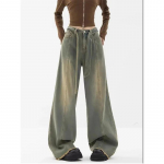 Naised Vintage Korea Street Baggy Cargo Teksad Retro Sirged Langevarju P&uuml;ksid Denimp&uuml;ksid Fairy Grunge Vanad Riided XXL