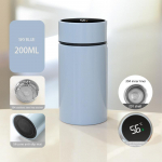 200 ml nutikas termos veepudel Intelligentne temperatuurin&auml;idik roostevabast terasest vaakumkolvid termosed koos filtriga teetassiga roosa