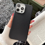 &Uuml;hev&auml;rviline matt TPU pehme telefoni&uuml;mbris iPhone 16 Pro Max 15 Plus 14 Pro 13 12 11 &otilde;huke p&otilde;rutuskindel kaitseraua kate iPhone 16 must