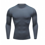 Meeste Jooksu Stretch Quick Dry Fitness pikkade varrukatega kompressioons&auml;rgid XL