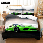 Spordiauto tekikott Komplekt Luksuslik K&otilde;rge Kvaliteet 3D Prinditud Voodipesu 2/3 tk Kahekohaline Queen King Voodipesu T&auml;iskasvanud Poisid Kodutekstiil EU single(135x200cm)&set