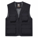 Meeste mitme taskuga kiiresti kuivav vest &Otilde;huke m&auml;gironimisvest kalap&uuml;&uuml;giks XXXXXL must