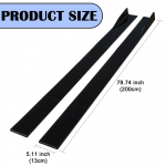 2m auto k&uuml;ljelaiendid, tiibade pikendused, jaoturid, kerep&otilde;ll, huuleklapid, jaotur, hajuti, kerekomplekt 2-uksele autole, l&auml;ikiv must, 6 tk