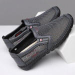 Meeste vabaaja hingavad suvised v&otilde;rkkingad - Mugavad pehme tallaga sandaalid keskealistele isadele 44 must