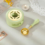 Tihendusvaha komplekt Puidust vahasulatusahju pliit koos soojenduslusikaga Vahahelmestega sulatussoojendi vaha tihendustempli tarvikud