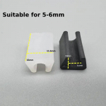 10 tk U-kujulised p&otilde;randaliigendid M&ouml;&ouml;blijalad Plastikust ristk&uuml;lik libisemiskindlad toolijalad Korgid P&otilde;randakaitse tooli jalapatjade katted Black