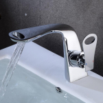 Vannisegisti Kuum ja K&uuml;lm topelt Kose segisti Kuldne/Valge &Uuml;he k&auml;epidemega Tekile Valamu Mikser Vee Kraanid BR5905