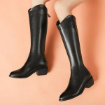 Naiste kingade soodusm&uuml;&uuml;k Tagasi Lukk Naiste saapad Moodsad terava ninaga Moodsad saapad Naiste uued Suures suuruses tugevad p&otilde;lvedeni saapad 35 must