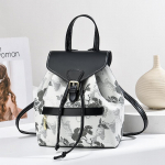 Elegantne ja pehme tr&uuml;kiga naiste seljakott v&auml;lismaise tekstuuriga crossbody kott