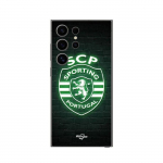 Coque Samsung Galaxy S25 Ultra SCP SPORTING PORTUGAL LUMINEUX FOND NOIR Maniacase
