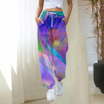 Naiste dressip&uuml;ksid kottis k&otilde;rge v&ouml;&ouml;kohaga pluss suuruses dressip&uuml;ksid, taskutega, tr&uuml;kitud p&uuml;ksid naiste p&uuml;ksid XXXL