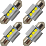 4 szt żar&oacute;wka 31mm C3W LED SV8.5 12-24V CANBUS 320lm mocne białe światło Off-Road