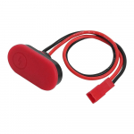 Elektrilise rolleri toitelaadija juhe + laadimispordi pistiku kate Xiaomi 4 Pro KickScooteri asendustarvikute jaoks punane must v&auml;rv