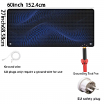 Voodi maandusmatt, maandusega &uuml;hendatud lehed koos maandusjuhtme ja testriga (Must, kuninganna) EU Plug must