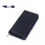 RFID-kaitsega turvaline lehma-nappa akordion-nahast kaardihoidja rahakott meestele ja naistele mitme taskuga