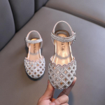 Laste p&auml;rlmutrid Sandaalid T&uuml;drukutele Printsess Rhinestone Peo sandaalid Laste Nahast &otilde;&otilde;nsad rannajalatsid Suurus 21-36 21(Insole 13.5CM)