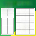 A4 matt isekleepuv tugeva liimiga kleebispaber 50 sheets; A01 matte full sheet