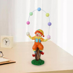 Acrobat Clown Figurine Desktop Ornament Lillepoti Decor Mikromaastik lauahoovi istutusmasina jaoks