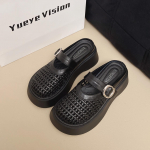TUINANLE Naiste Muulad Slip-on K&auml;imissussid Platvormiga Paksud Mugavad Paksude Kontsadega Sandaalid Tuhvlid Tagantlahtised Penny Loaferid Elegantsed Jalan&otilde;ud Naistele 35 must