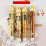 Kooli algus 5 tk 0,5 mm armas Kapibara k&uuml;mne v&auml;rviga vajutuspliiats mitmev&auml;rviline pliiats multifunktsionaalne v&auml;rviline pastapliiats k&otilde;rge v&auml;&auml;rtusega signeerimispliiats Random colors 5pcs