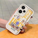 Pehme silikoonist ruudukujulise redeliga printimismustriga telefoni korpus, t&auml;iskaanega kaamera p&otilde;rutuskindel kaitse kummist &uuml;mbris Xiaomi Redmi jaoks Redmi 12 valge