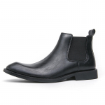 Retro Mood Meeste Pruunid Kingad Terava Otsaga Nahast Chelsea Saapad Meeste K&otilde;rge S&auml;&auml;rega Elegantsed Kingad Meestele Jalatsid Zapatos De Vestir Hombre 38