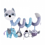 Autoistme m&auml;nguasjad Infant Baby Fox Spiral Plush Activity Rippuv jalutusk&auml;ru, v&otilde;revoodi, mobiilne koos muusikaga BB piiksu ja k&otilde;ristid