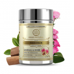 Khadi Natural Sandal and Rose Herbal Face Pack, 50grm X Pack of 3