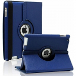 Coque Rotative 360 Bleu Fonc&eacute; pour Apple iPad AIR 1 / AIR 2 - Housse Etui Protection Fermerture Elastique Phonillico&reg;