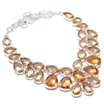 Morganite Handmade 925 Sterling Silver Jewelry Necklace 18 d8v88